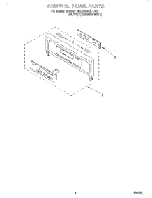 06 - Control Panel, Literature parts for Whirlpool Oven RBD245PDQ2 from AppliancePartsPros.com
