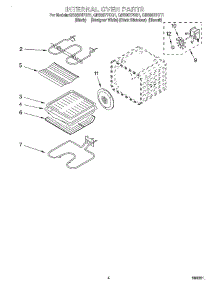 03 - Internal Oven parts for Whirlpool Oven GBS307PDB1 from AppliancePartsPros.com