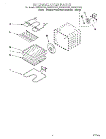 03 - Internal Oven parts for Whirlpool Oven GBS307PDB3 from AppliancePartsPros.com