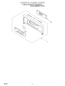 04 - Control Panel, Literature parts for Whirlpool Oven GBS307PDQ0 from AppliancePartsPros.com