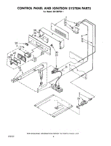 03 - Control Panel And Ignition System parts for Whirlpool Oven SB100PEK1 from AppliancePartsPros.com
