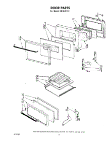 04 - Door parts for Whirlpool Oven SB100PEK1 from AppliancePartsPros.com