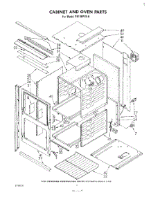 02 - Section parts for Whirlpool Oven SB130PEK0 from AppliancePartsPros.com