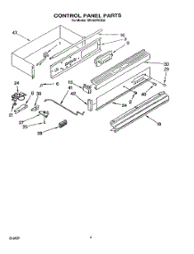03 - Control Panel parts for Whirlpool Oven SB160PEXQ0 from AppliancePartsPros.com