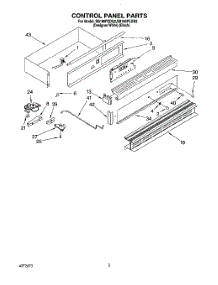 02 - Control Panel parts for Whirlpool Oven SB160PEDQ2 from AppliancePartsPros.com