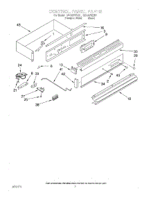02 - Control Panel parts for Whirlpool Oven SB160PEXQ1 from AppliancePartsPros.com