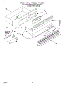 02 - Control Panel parts for Whirlpool Oven SB160PEDQ4 from AppliancePartsPros.com