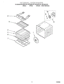 05 - Internal Oven parts for Whirlpool Oven GSC308PJT3 from AppliancePartsPros.com