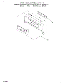 02 - Control Panel parts for Whirlpool Oven GMC305PDS5 from AppliancePartsPros.com