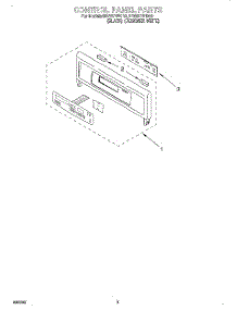 02 - Control Panel, Literature parts for Whirlpool Oven RBS277PDB2 from AppliancePartsPros.com