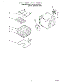 03 - Internal Oven parts for Whirlpool Oven RBS307PDB1 from AppliancePartsPros.com