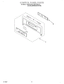 02 - Control Panel, Literature parts for Whirlpool Oven RBS275PDB1 from AppliancePartsPros.com