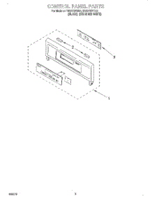 02 - Control Panel, Literature parts for Whirlpool Oven RBS275PDQ2 from AppliancePartsPros.com