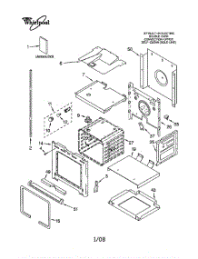Lower Oven parts for Whirlpool Oven GBD307PDT1 from AppliancePartsPros.com