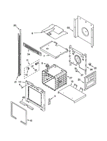 Upper Oven parts for Whirlpool Oven GBD307PDT1 from AppliancePartsPros.com