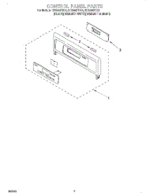 04 - Control Panel, Literature parts for Whirlpool Oven RBS305PDZ6 from AppliancePartsPros.com