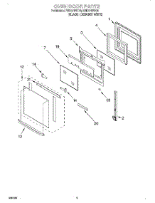 02 - Oven Door parts for Whirlpool Oven RBD276PDQ6 from AppliancePartsPros.com