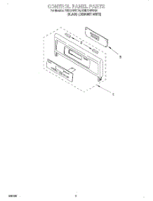 04 - Control Panel, Literature parts for Whirlpool Oven RBD276PDQ6 from AppliancePartsPros.com
