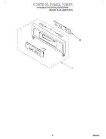 06 - Control Panel, Literature parts for Whirlpool Oven RBD275PDB6 from AppliancePartsPros.com