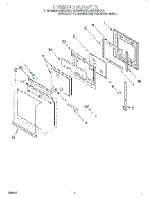 02 - Oven Door parts for Whirlpool Oven RBS305PDZ4 from AppliancePartsPros.com