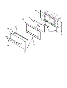 Microwave Door parts for Whirlpool Oven GSC308PJB1 from AppliancePartsPros.com