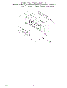 02 - Control Panel parts for Whirlpool Oven GMC305PDS1 from AppliancePartsPros.com