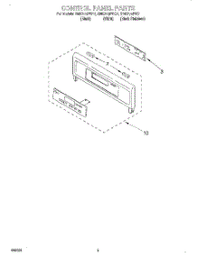 02 - Control Panel parts for Whirlpool Oven GMC275PDB1 from AppliancePartsPros.com