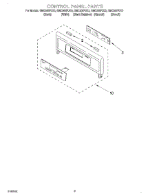 02 - Control Panel parts for Whirlpool Oven GMC305PDB3 from AppliancePartsPros.com