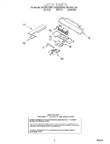 04 - Latch parts for Whirlpool Oven GMC305PDQ0 from AppliancePartsPros.com