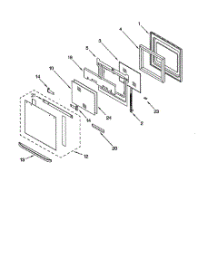 Oven Door parts for Whirlpool Oven GSC308PJS1 from AppliancePartsPros.com