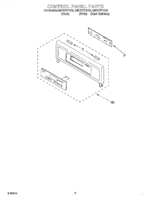 02 - Control Panel parts for Whirlpool Oven GMC275PDQ3 from AppliancePartsPros.com