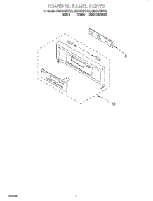 02 - Control Panel parts for Whirlpool Oven GMC275PDQ2 from AppliancePartsPros.com