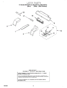 04 - Latch parts for Whirlpool Oven GMC275PDQ2 from AppliancePartsPros.com