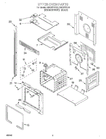 02 - Upper Oven parts for Whirlpool Oven GBD307PDB0 from AppliancePartsPros.com