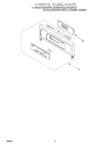 04 - Control Panel, Literature parts for Whirlpool Oven RBD306PDZ6 from AppliancePartsPros.com
