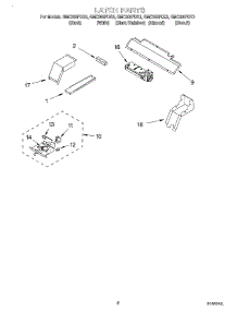 04 - Latch parts for Whirlpool Oven GMC305PDZ3 from AppliancePartsPros.com