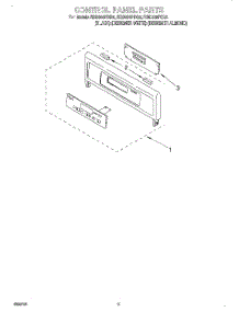 04 - Control Panel, Literature parts for Whirlpool Oven RBD306PDQ4 from AppliancePartsPros.com