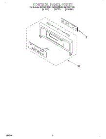 02 - Control Panel, Literature parts for Whirlpool Oven GMC305PDB0 from AppliancePartsPros.com