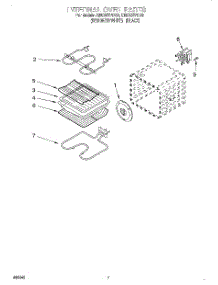 05 - Internal Oven parts for Whirlpool Oven GBD307PDQ0 from AppliancePartsPros.com