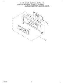 04 - Control Panel, Literature parts for Whirlpool Oven RBD306PDZ2 from AppliancePartsPros.com