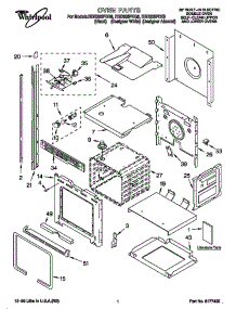 Oven parts for Whirlpool Oven RBD306PDQ8 from AppliancePartsPros.com