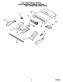 Top Venting parts for Whirlpool Oven RBD306PDQ8 from AppliancePartsPros.com