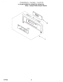 04 - Control Panel parts for Whirlpool Oven RBD306PDB8 from AppliancePartsPros.com