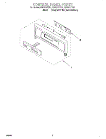 02 - Control Panel parts for Whirlpool Oven GBD277PDB1 from AppliancePartsPros.com