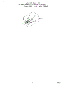 04 - Latch parts for Whirlpool Oven GBD307PDS1 from AppliancePartsPros.com