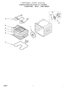 05 - Internal Oven parts for Whirlpool Oven GBD307PDS1 from AppliancePartsPros.com