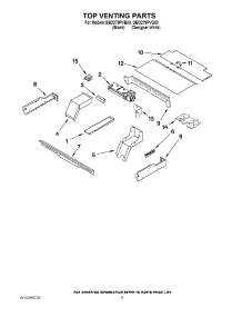 07 - Top Venting Parts parts for Whirlpool Oven GBD279PVB03 from AppliancePartsPros.com