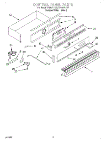 02 - Control Panel parts for Whirlpool Oven SB160PEEB7 from AppliancePartsPros.com