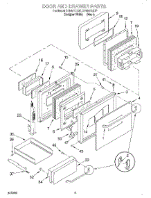 04 - Door And Drawer, Literature parts for Whirlpool Oven SB160PEEB7 from AppliancePartsPros.com