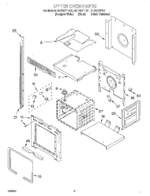 02 - Upper Oven parts for Whirlpool Oven GBD307PDB1 from AppliancePartsPros.com